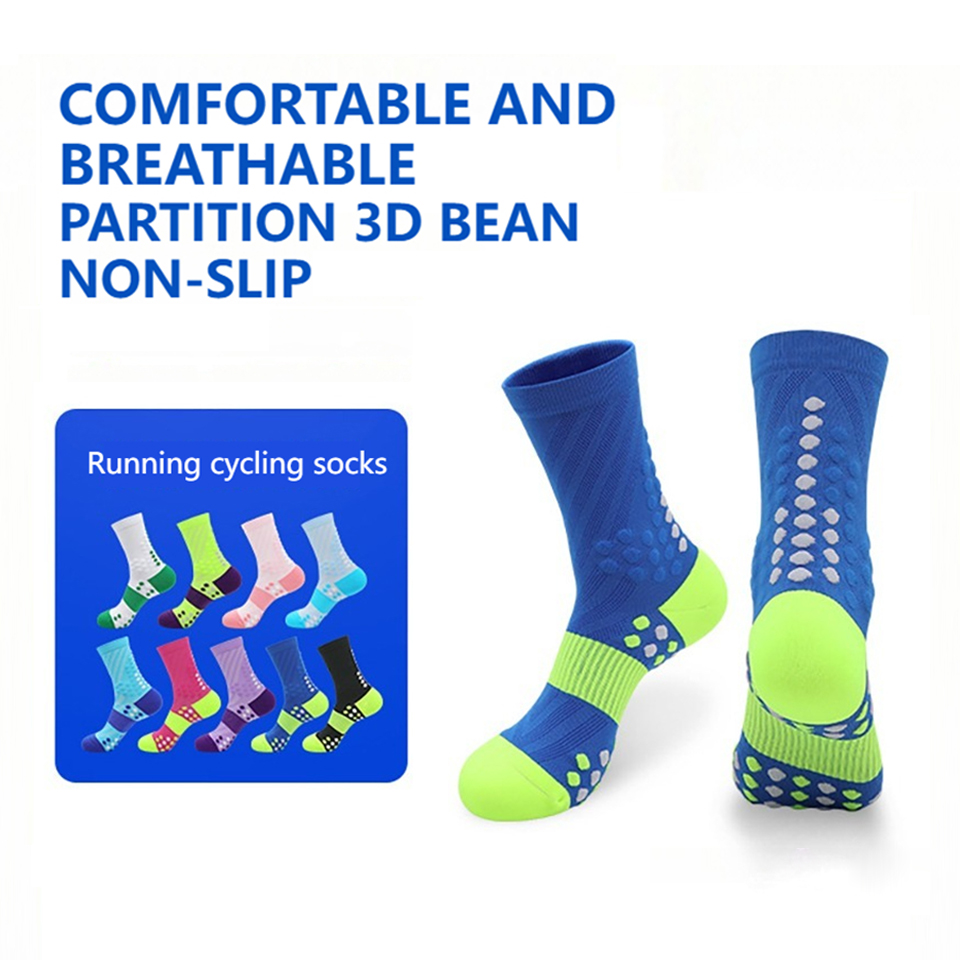 Athletic Sock Cushion - 1 Pair Cycling Sports Sock for