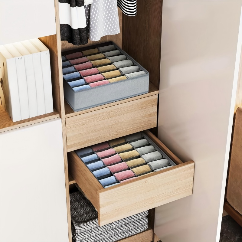 24 Grid Foldable Storage Organ - Sock Organizer Tray 评论和价格