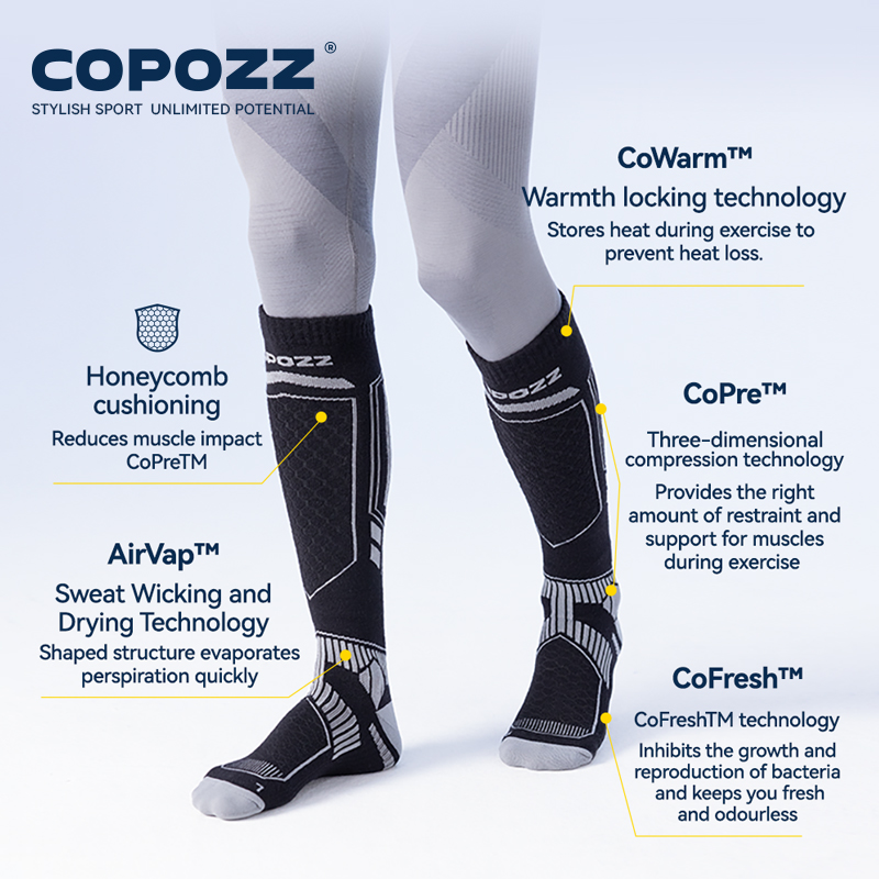 COPOZZ Merino Wool Winter Ski  - Thermal Sock Winter 评论和价格