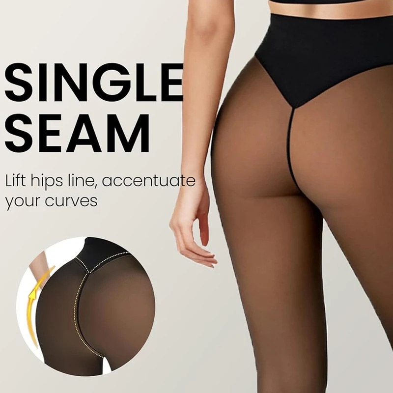 One Seam Fleece Lined Tights S - Tights Pantyhose Sheer 评论和价格