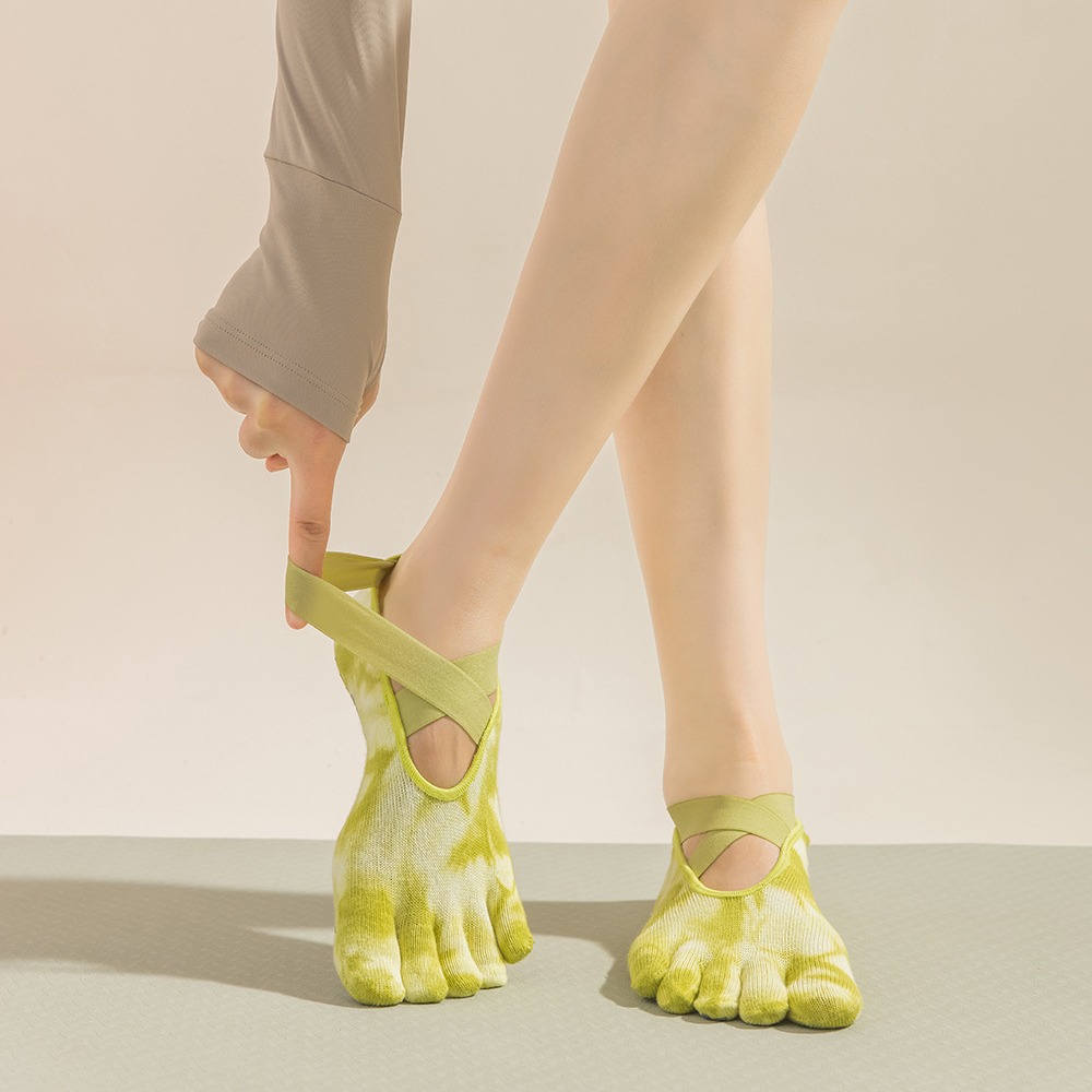 Women's Tie-Dye Five-Finger Gr - Toe Sock Split 评论和价格