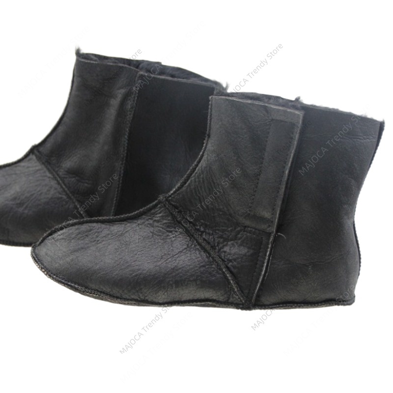 Genuine Sheepskin Leather Sock - Thermal Sock Winter 评论和价格