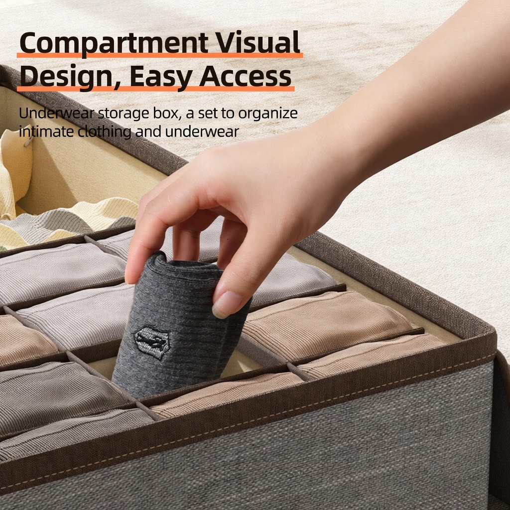 3 in 1 Drawer Underwear Organi - Sock Organizer Tray 评论和价格